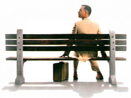 Forrest Gump on the bench film